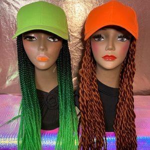 Orange Hat with twist 30” light weight cute